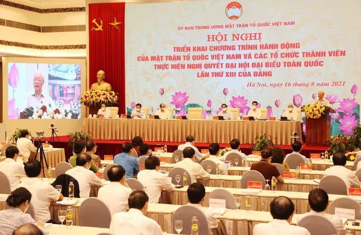 Củng cố vững chắc khối đại đoàn kết toàn dân, góp phần thực hiện thắng lợi Nghị quyết Đại hội XIII của Đảng - Ảnh 1. Củng cố vững chắc khối đại đoàn kết toàn dân, góp phần thực hiện thắng lợi Nghị quyết Đại hội XIII của Đảng - Ảnh 1.