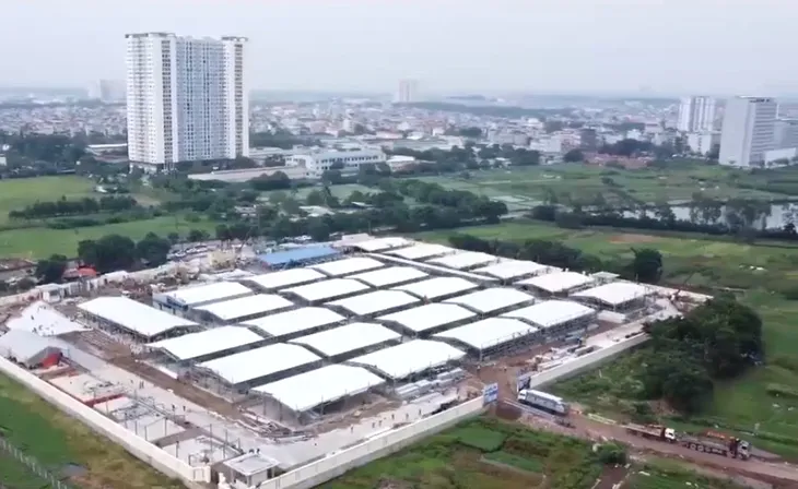 Bệnh viện dã chiến tại Hà Nội sẽ được bàn giao trrong 10 ngày nữa - Ảnh 1. Bệnh viện dã chiến tại Hà Nội sẽ được bàn giao trrong 10 ngày nữa - Ảnh 1.