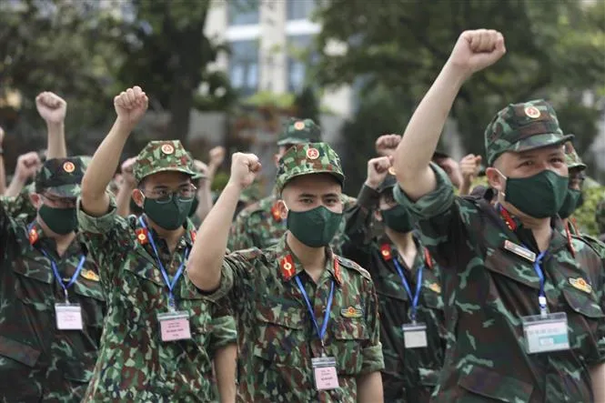 Hàng ngàn quân y sẵn sàng lên đường chi viện các tỉnh phía Nam chống dịch - Ảnh 1. Hàng ngàn quân y sẵn sàng lên đường chi viện các tỉnh phía Nam chống dịch - Ảnh 1.