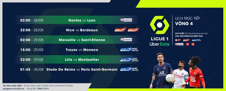 Stade De Reims - PSG: Đón chờ Messi ra mắt (trực tiếp trên VTVcab) - Ảnh 1. Stade De Reims - PSG: Đón chờ Messi ra mắt (trực tiếp trên VTVcab) - Ảnh 1.