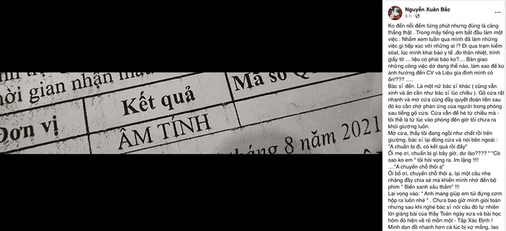 NSƯT Xuân Bắc đã có kết quả xét nghiệm COVID-19 sau loạt triệu chứng nghi ngờ nhiễm bệnh - Ảnh 3. NSƯT Xuân Bắc đã có kết quả xét nghiệm COVID-19 sau loạt triệu chứng nghi ngờ nhiễm bệnh - Ảnh 3.