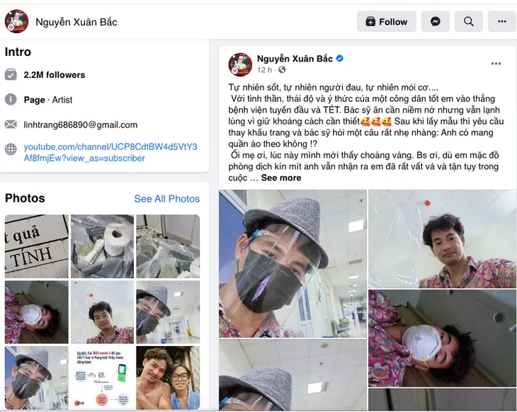 NSƯT Xuân Bắc đã có kết quả xét nghiệm COVID-19 sau loạt triệu chứng nghi ngờ nhiễm bệnh - Ảnh 1. NSƯT Xuân Bắc đã có kết quả xét nghiệm COVID-19 sau loạt triệu chứng nghi ngờ nhiễm bệnh - Ảnh 1.