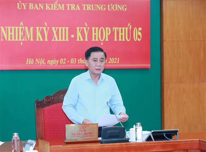 Thông cáo báo chí Kỳ họp thứ 5 của Ủy ban Kiểm tra Trung ương khóa XIII - Ảnh 1. Thông cáo báo chí Kỳ họp thứ 5 của Ủy ban Kiểm tra Trung ương khóa XIII - Ảnh 1.