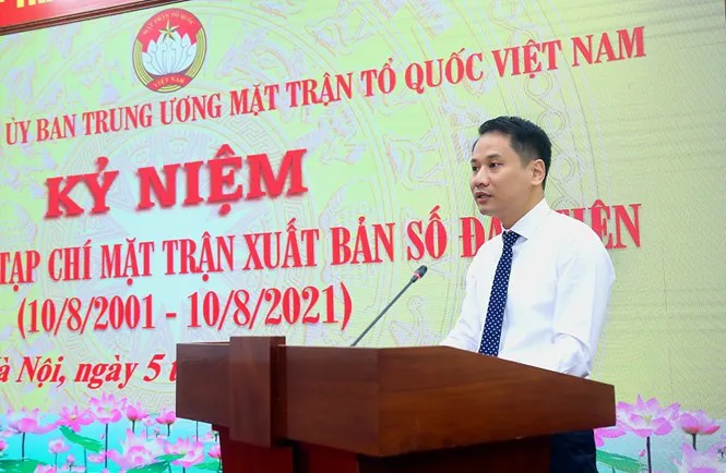 Kỷ niệm 20 năm Tạp chí Mặt trận xuất bản số đầu tiên - Ảnh 1. Kỷ niệm 20 năm Tạp chí Mặt trận xuất bản số đầu tiên - Ảnh 1.