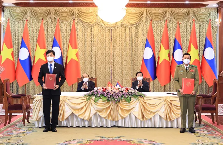 Thúc đẩy quan hệ hợp tác Việt Nam - Lào trên tất cả các lĩnh vực - Ảnh 1. Thúc đẩy quan hệ hợp tác Việt Nam - Lào trên tất cả các lĩnh vực - Ảnh 1.