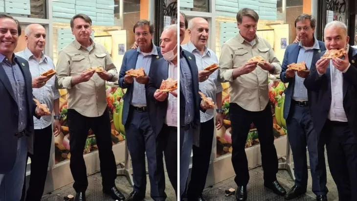 Không tiêm vaccine, Tổng thống Brazil phải đứng ăn pizza ngoài vỉa hè tại New York - Ảnh 1. Không tiêm vaccine, Tổng thống Brazil phải đứng ăn pizza ngoài vỉa hè tại New York - Ảnh 1.