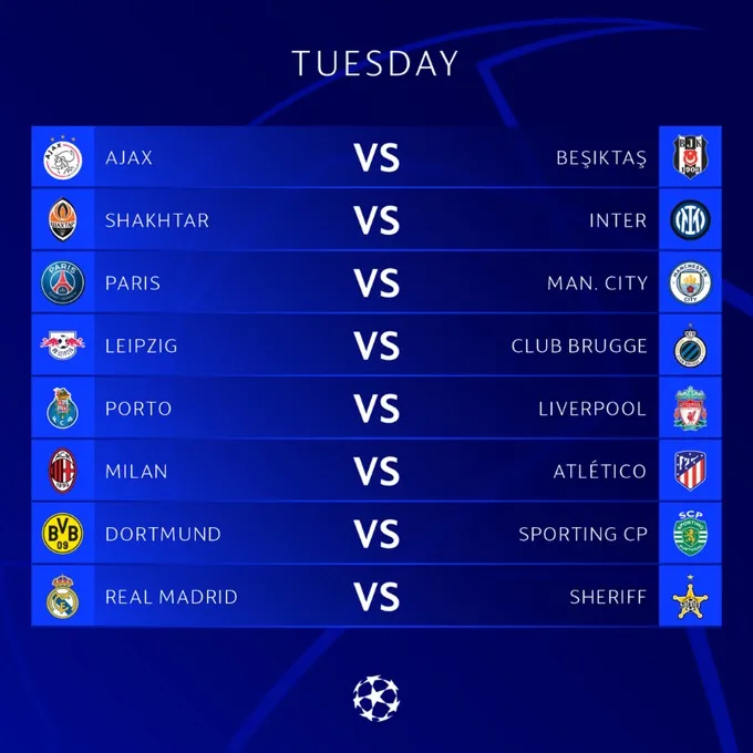 Lịch thi đấu UEFA Champions League đêm nay: Tâm điểm PSG - Man City - Ảnh 1. Lịch thi đấu UEFA Champions League đêm nay: Tâm điểm PSG - Man City - Ảnh 1.