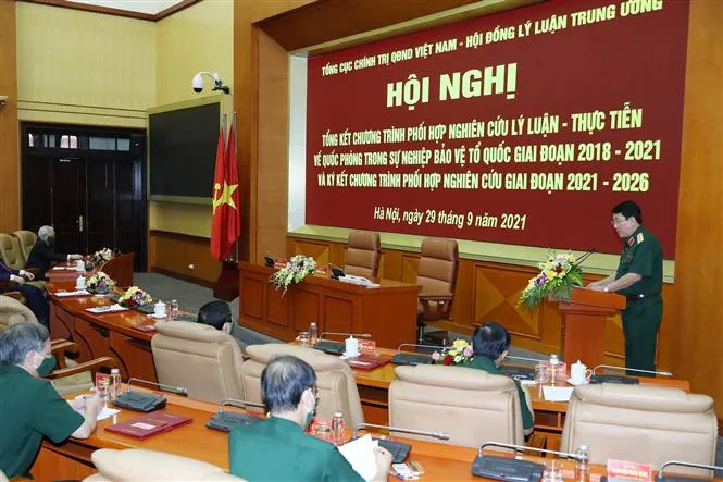 Tăng cường phối hợp nghiên cứu lý luận - thực tiễn về quốc phòng - Ảnh 2. Tăng cường phối hợp nghiên cứu lý luận - thực tiễn về quốc phòng - Ảnh 2.