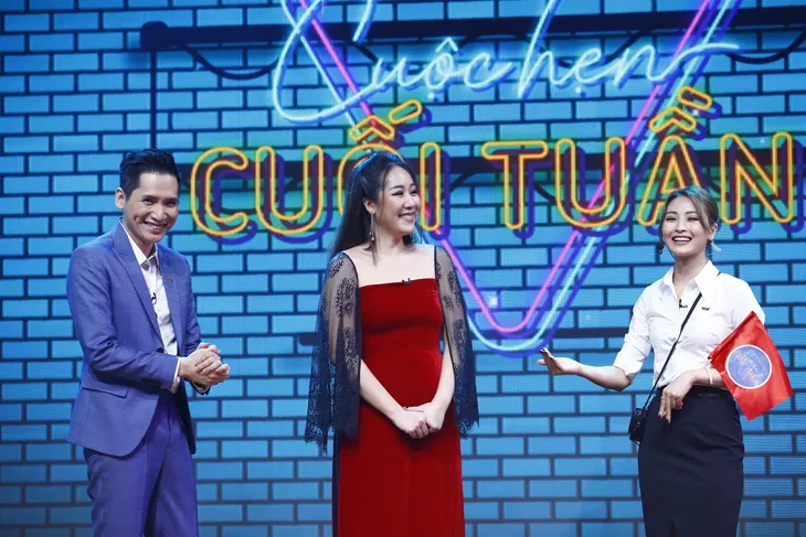 Hoa hậu Ngô Phương Lan suýt mất hình tượng trong Cuộc hẹn cuối tuần - Ảnh 1. Hoa hậu Ngô Phương Lan suýt mất hình tượng trong Cuộc hẹn cuối tuần - Ảnh 1.