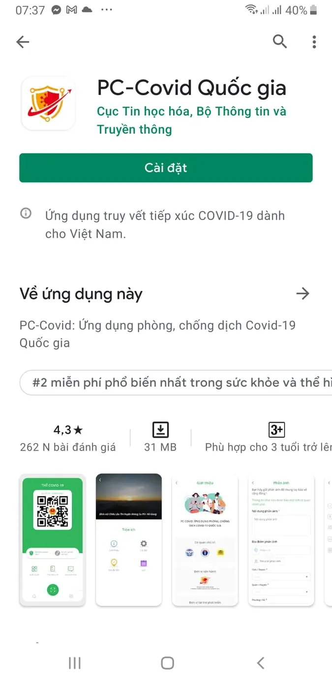 Hướng dẫn cài đặt và sử dụng ứng dụng phòng chống dịch PC-Covid Quốc gia - Ảnh 1. Hướng dẫn cài đặt và sử dụng ứng dụng phòng chống dịch PC-Covid Quốc gia - Ảnh 1.