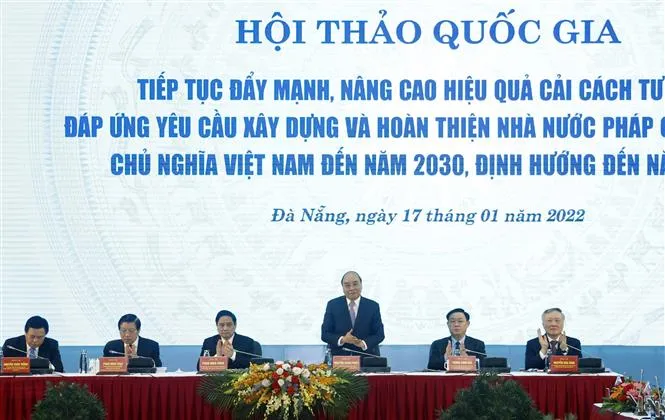 Chủ tịch nước: Cải cách tư pháp phải đặt dưới sự lãnh đạo toàn diện, chặt chẽ của Đảng - Ảnh 2.