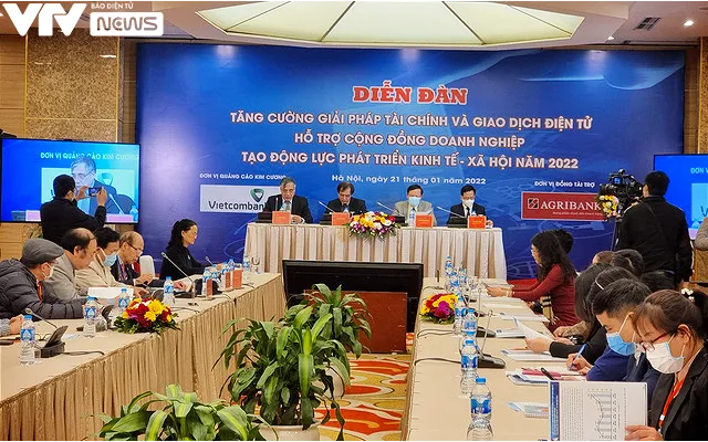 Tăng cường giải pháp tài chính và giao dịch điện tử hỗ trợ cộng đồng doanh nghiệp - Ảnh 1. Tăng cường giải pháp tài chính và giao dịch điện tử hỗ trợ cộng đồng doanh nghiệp - Ảnh 1.