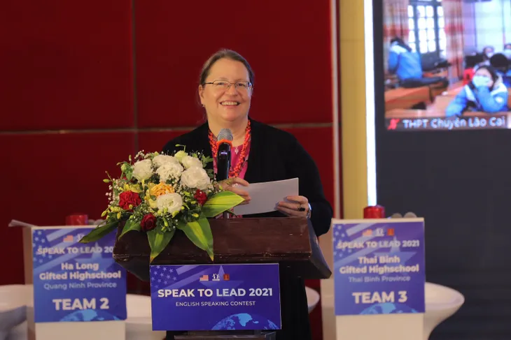 Học sinh Quảng Trị vô địch cuộc thi hùng biện tiếng Anh Speak to Lead - Ảnh 1. Học sinh Quảng Trị vô địch cuộc thi hùng biện tiếng Anh Speak to Lead - Ảnh 1.