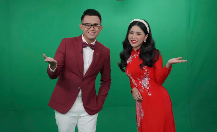Dàn MC VTV khoe áo dài đón xuân - Ảnh 9. Dàn MC VTV khoe áo dài đón xuân - Ảnh 9.