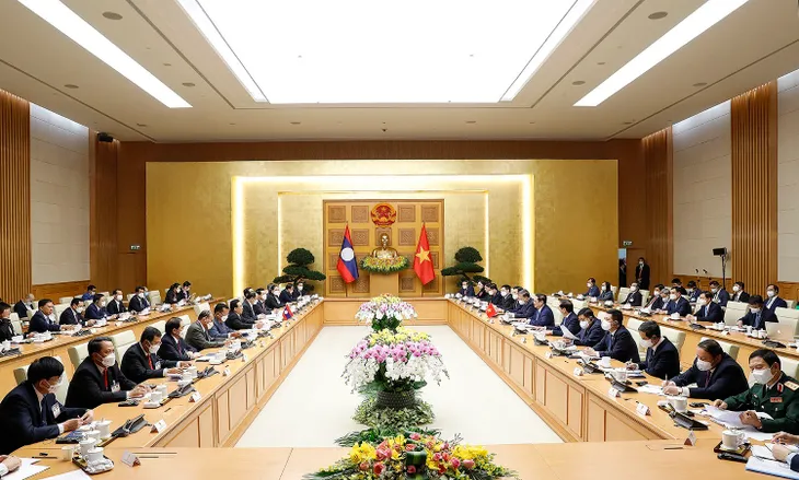 Vun đắp quan hệ đặc biệt Việt Nam-Lào ngày càng phát triển - Ảnh 1. Vun đắp quan hệ đặc biệt Việt Nam-Lào ngày càng phát triển - Ảnh 1.