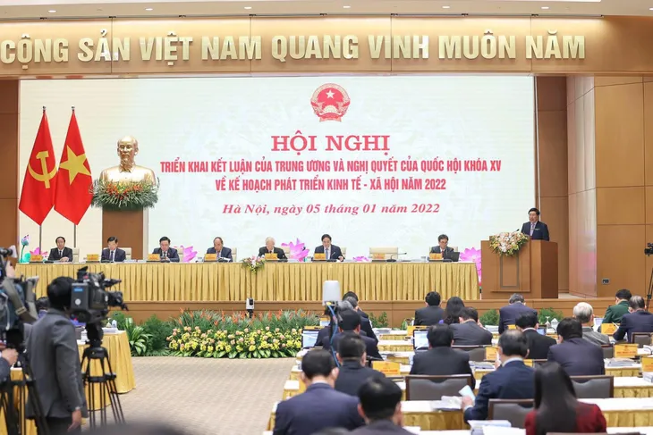 Chính phủ ban hành Nghị quyết 01 về phát triển kinh tế-xã hội và dự toán ngân sách Nhà nước năm 2022 - Ảnh 1. Chính phủ ban hành Nghị quyết 01 về phát triển kinh tế-xã hội và dự toán ngân sách Nhà nước năm 2022 - Ảnh 1.