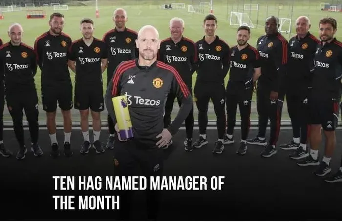 Thầy trò Man United xuất sắc nhất Ngoại hạng Anh tháng 9 - Ảnh 1. Thầy trò Man United xuất sắc nhất Ngoại hạng Anh tháng 9 - Ảnh 1.