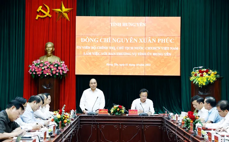 Chủ tịch nước: Phát huy tinh thần đoàn kết, quyết tâm để Hưng Yên phát triển toàn diện, bền vững - Ảnh 1. Chủ tịch nước: Phát huy tinh thần đoàn kết, quyết tâm để Hưng Yên phát triển toàn diện, bền vững - Ảnh 1.