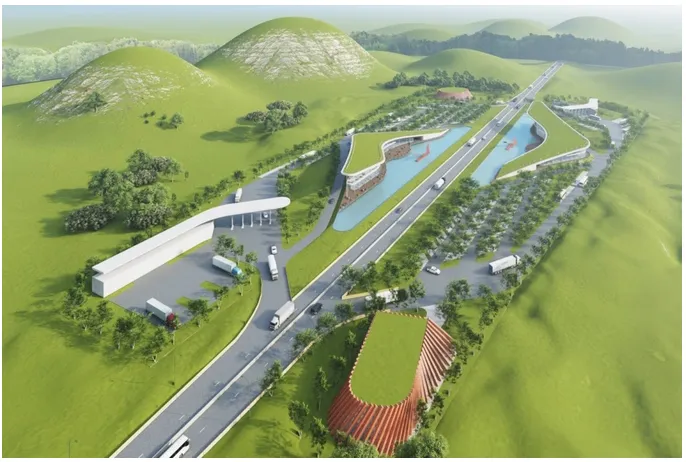 Sắp khai thác trạm dừng nghỉ cao tốc Vân Đồn - Móng Cái - Ảnh 1.