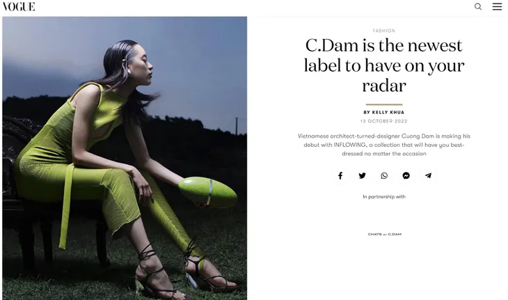 Vogue Singapore tôn vinh bộ ảnh thời trang của Á hậu Thảo Nhi Lê và NTK Cường Đàm - Ảnh 5. Vogue Singapore tôn vinh bộ ảnh thời trang của Á hậu Thảo Nhi Lê và NTK Cường Đàm - Ảnh 5.