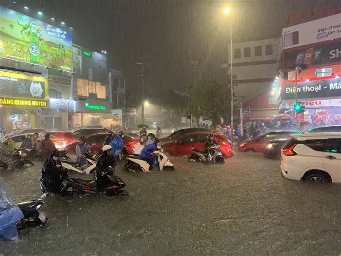 Áp thấp nhiệt đới gây mưa lớn kéo dài, ngập úng diện rộng tại miền Trung - Ảnh 7. Áp thấp nhiệt đới gây mưa lớn kéo dài, ngập úng diện rộng tại miền Trung - Ảnh 7.
