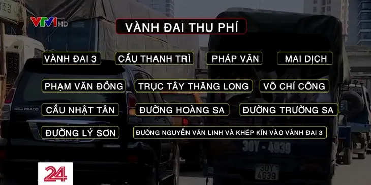 Hà Nội dự kiến lập gần 100 trạm thu phí giảm ùn tắc vào nội đô - Ảnh 1. Hà Nội dự kiến lập gần 100 trạm thu phí giảm ùn tắc vào nội đô - Ảnh 1.
