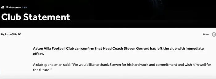 Steven Gerrard bị sa thải ngay sau trận thua Fulham - Ảnh 3. Steven Gerrard bị sa thải ngay sau trận thua Fulham - Ảnh 3.