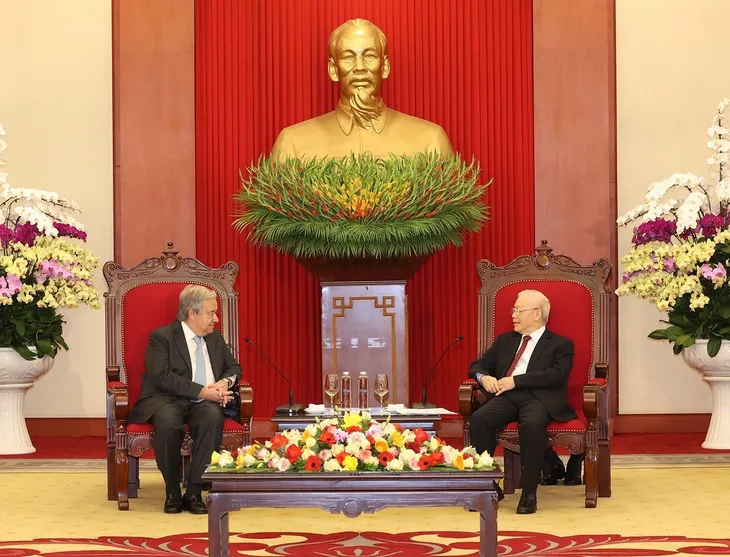 Tổng Bí thư: Hợp tác với Liên Hợp Quốc là một trong những ưu tiên trong chính sách đối ngoại - Ảnh 2. Tổng Bí thư: Hợp tác với Liên Hợp Quốc là một trong những ưu tiên trong chính sách đối ngoại - Ảnh 2.