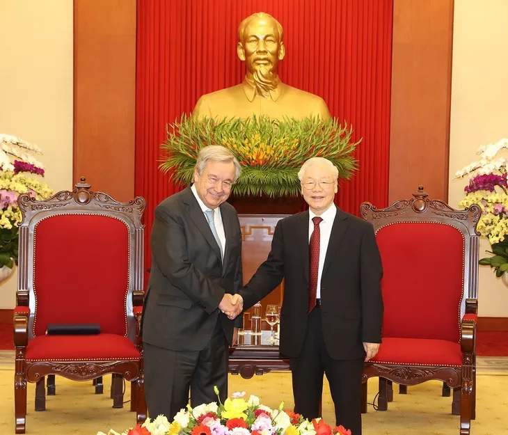 Tổng Bí thư: Hợp tác với Liên Hợp Quốc là một trong những ưu tiên trong chính sách đối ngoại - Ảnh 1. Tổng Bí thư: Hợp tác với Liên Hợp Quốc là một trong những ưu tiên trong chính sách đối ngoại - Ảnh 1.