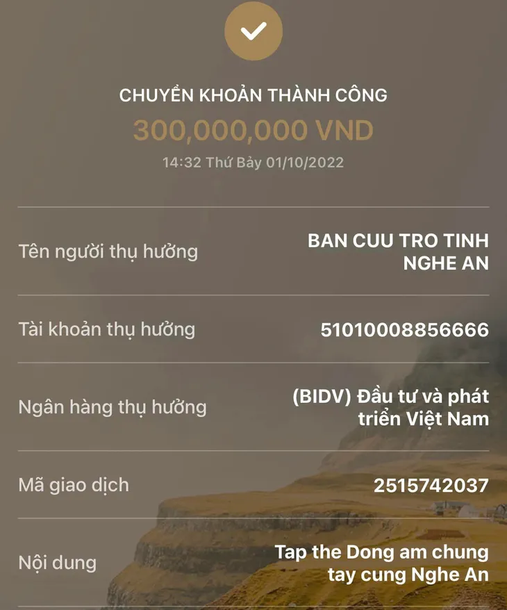Đen Vâu góp 300 triệu đồng cho người dân Nghệ An - Ảnh 1. Đen Vâu góp 300 triệu đồng cho người dân Nghệ An - Ảnh 1.
