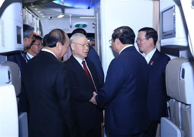 Tổng Bí thư Nguyễn Phú Trọng kết thúc tốt đẹp chuyến thăm chính thức nước Cộng hòa Nhân dân Trung Hoa - Ảnh 1. Tổng Bí thư Nguyễn Phú Trọng kết thúc tốt đẹp chuyến thăm chính thức nước Cộng hòa Nhân dân Trung Hoa - Ảnh 1.