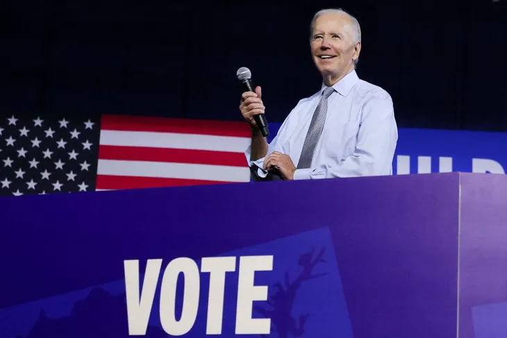 Tổng thống Mỹ Biden xem xét tái tranh cử và sẽ đưa ra quyết định cuối cùng vào năm 2023 - Ảnh 1. Tổng thống Mỹ Biden xem xét tái tranh cử và sẽ đưa ra quyết định cuối cùng vào năm 2023 - Ảnh 1.