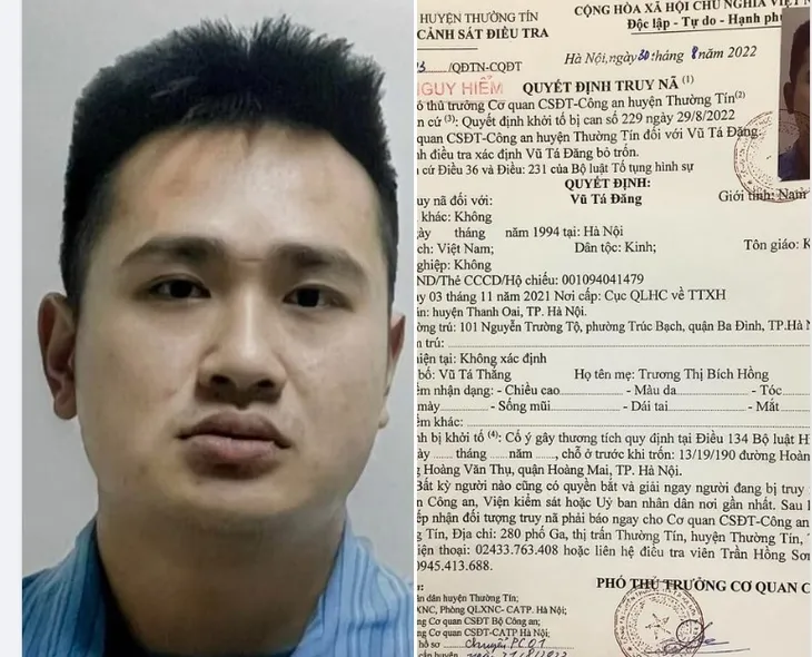 Truy nã đối tượng chém đứt lìa chân người đàn ông ở Hà Nội - Ảnh 1. Truy nã đối tượng chém đứt lìa chân người đàn ông ở Hà Nội - Ảnh 1.
