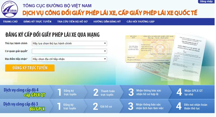 Đổi giấy phép lái xe trực tuyến từ 14/11 - Ảnh 1. Đổi giấy phép lái xe trực tuyến từ 14/11 - Ảnh 1.
