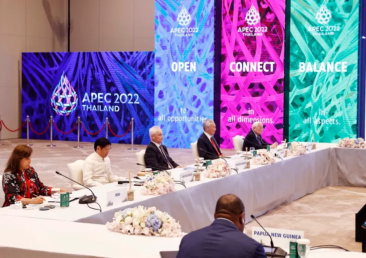 Khai mạc Tuần lễ cấp cao APEC, Chủ tịch nước Nguyễn Xuân Phúc dự phiên thảo luận đầu tiên - Ảnh 5. Khai mạc Tuần lễ cấp cao APEC, Chủ tịch nước Nguyễn Xuân Phúc dự phiên thảo luận đầu tiên - Ảnh 5.