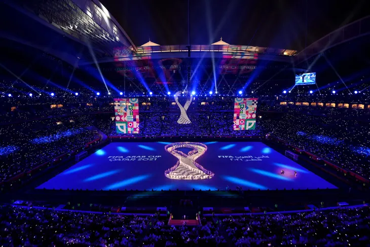 Nước chủ nhà Qatar sẵn sàng cho lễ khai mạc World Cup 2022 - Ảnh 1. Nước chủ nhà Qatar sẵn sàng cho lễ khai mạc World Cup 2022 - Ảnh 1.