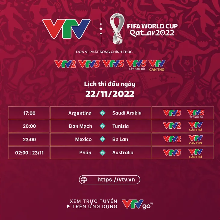 Lịch thi đấu và trực tiếp FIFA World Cup Qatar 2022™ hôm nay (22/11): Messi và Argentina xuất trận - Ảnh 1. Lịch thi đấu và trực tiếp FIFA World Cup Qatar 2022™ hôm nay (22/11): Messi và Argentina xuất trận - Ảnh 1.