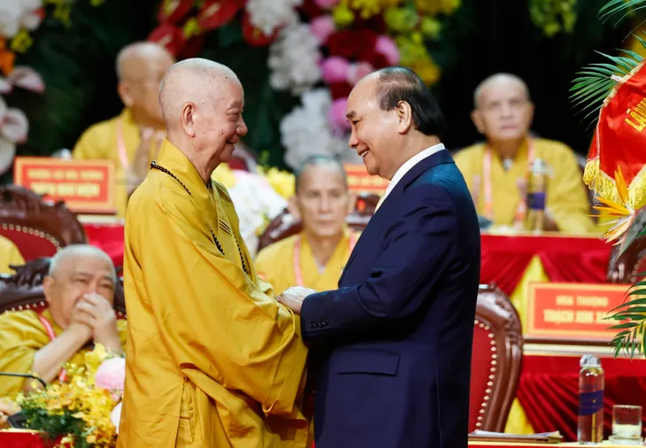 Chủ tịch nước: Phát huy truyền thống yêu nước, đồng hành cùng dân tộc của Phật giáo Việt Nam - Ảnh 2. Chủ tịch nước: Phát huy truyền thống yêu nước, đồng hành cùng dân tộc của Phật giáo Việt Nam - Ảnh 2.
