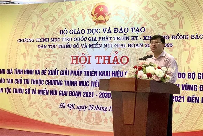 Tích cực triển khai nội dung giáo dục thuộc chương trình mục tiêu quốc gia phát triển vùng dân tộc thiểu số - Ảnh 2. Tích cực triển khai nội dung giáo dục thuộc chương trình mục tiêu quốc gia phát triển vùng dân tộc thiểu số - Ảnh 2.