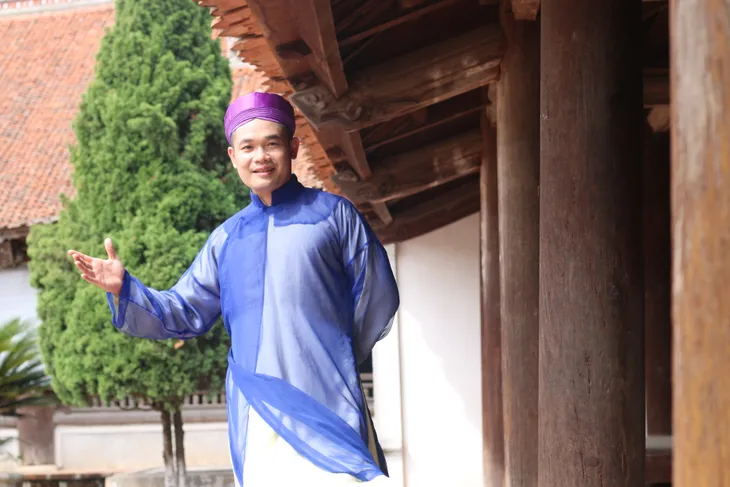 Chu Cường, chàng trai Hà Thành đam mệ nghệ thuật truyền thống - Ảnh 1. Chu Cường, chàng trai Hà Thành đam mệ nghệ thuật truyền thống - Ảnh 1.