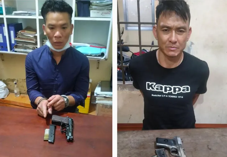 Kiên Giang: Bắt quả tang 2 đối tượng mang súng quân dụng đi đòi nợ - Ảnh 1. Kiên Giang: Bắt quả tang 2 đối tượng mang súng quân dụng đi đòi nợ - Ảnh 1.