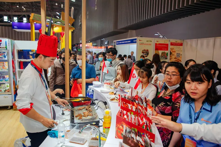 Food & Hotel Vietnam 2022: Gian hàng Nhất Lâm thu hút khách tham quan trong và ngoài nước - Ảnh 7.