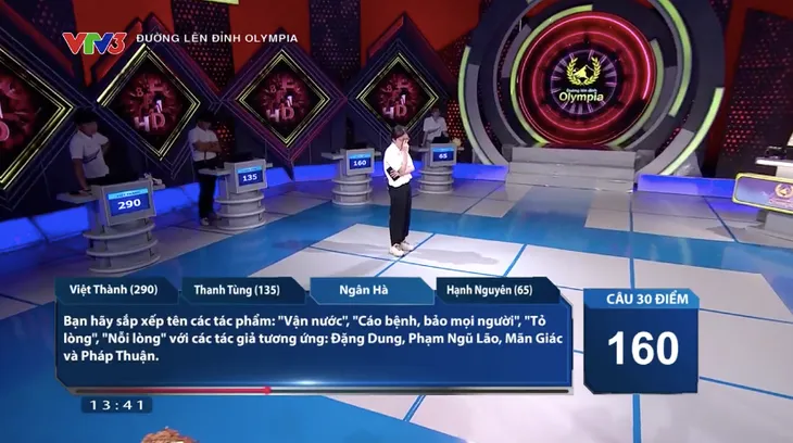 Đường lên đỉnh Olympia 23: Chiến thắng câu hỏi phụ, nam sinh Hưng Yên giành vé vào cuộc thi Tháng - Ảnh 4. Đường lên đỉnh Olympia 23: Chiến thắng câu hỏi phụ, nam sinh Hưng Yên giành vé vào cuộc thi Tháng - Ảnh 4.