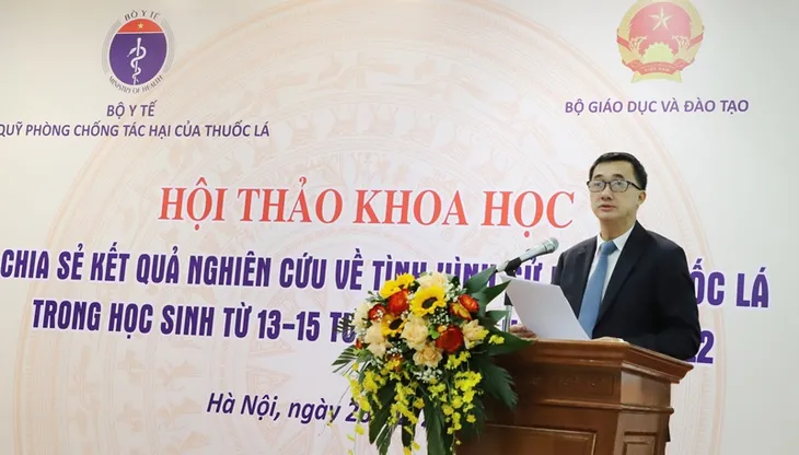 Thứ trưởng Bộ Y tế: Bảo vệ thế hệ tương lai trước tác hại của thuốc lá để phát triển bền vững - Ảnh 1. Thứ trưởng Bộ Y tế: Bảo vệ thế hệ tương lai trước tác hại của thuốc lá để phát triển bền vững - Ảnh 1.