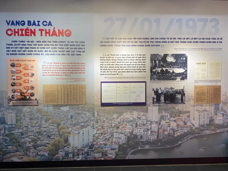 Trưng bày tài liệu “Hà Nội, Ký ức 12 ngày đêm - Điện Biên Phủ trên không” - Ảnh 6. Trưng bày tài liệu “Hà Nội, Ký ức 12 ngày đêm - Điện Biên Phủ trên không” - Ảnh 6.