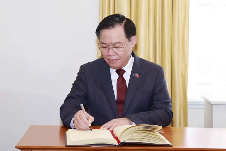 Lễ đón chính thức Chủ tịch Quốc hội Vương Đình Huệ với nghi lễ Mihi Whakatau - Ảnh 8. Lễ đón chính thức Chủ tịch Quốc hội Vương Đình Huệ với nghi lễ Mihi Whakatau - Ảnh 8.