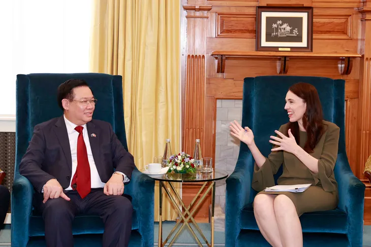 Chủ tịch Quốc hội Vương Đình Huệ hội kiến Thủ tướng New Zealand Jacinda Ardern - Ảnh 2. Chủ tịch Quốc hội Vương Đình Huệ hội kiến Thủ tướng New Zealand Jacinda Ardern - Ảnh 2.