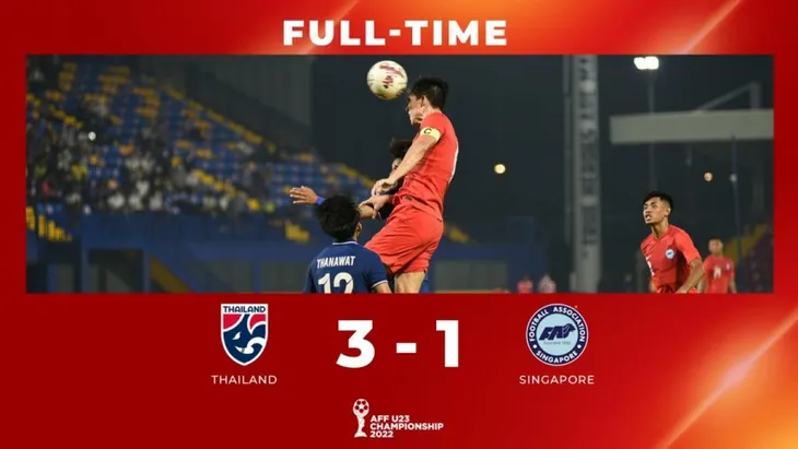 U23 Thái Lan thắng thuyết phục 3-1 U23 Singapore - Ảnh 3. U23 Thái Lan thắng thuyết phục 3-1 U23 Singapore - Ảnh 3.