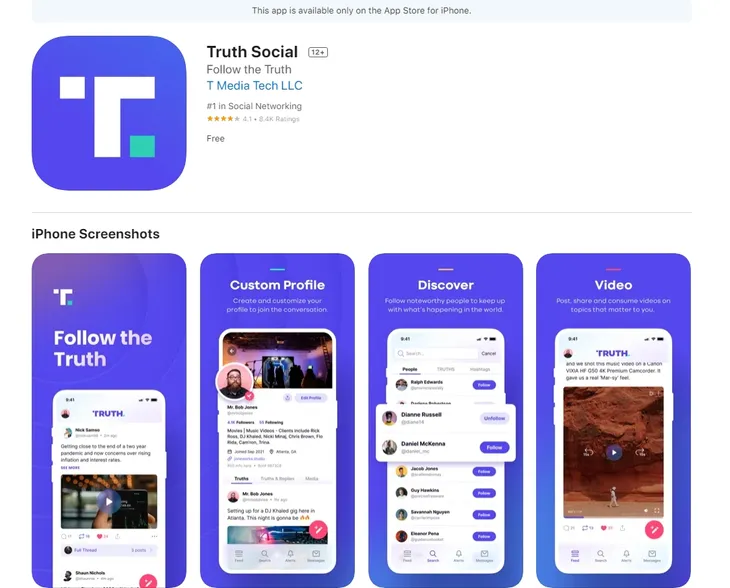Mạng xã hội Truth Social của ông Trump và những vấn đề khó đỡ - Ảnh 1. Mạng xã hội Truth Social của ông Trump và những vấn đề khó đỡ - Ảnh 1.