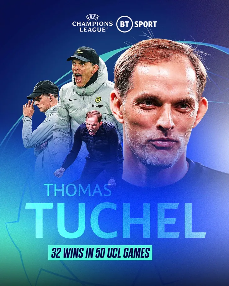 Vượt mặt Zidane, Thomas Tuchel đi vào lịch sử Champions League - Ảnh 1. Vượt mặt Zidane, Thomas Tuchel đi vào lịch sử Champions League - Ảnh 1.